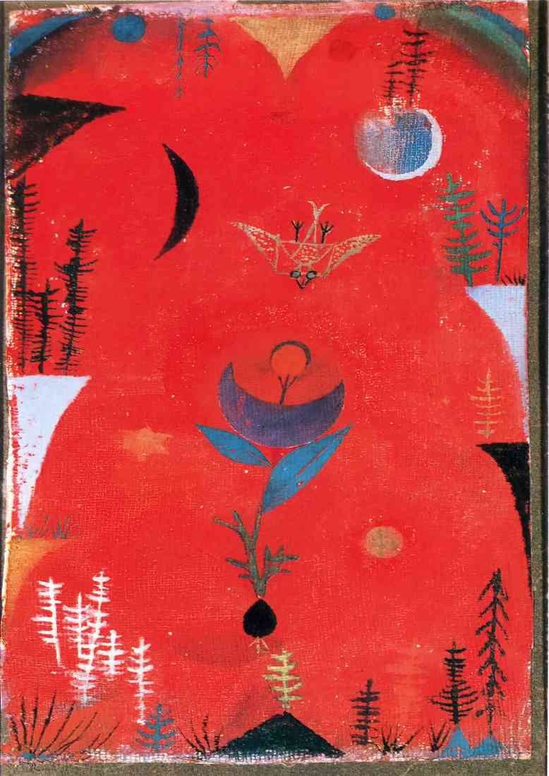 Paul Klee flower myth A4 Photo Print