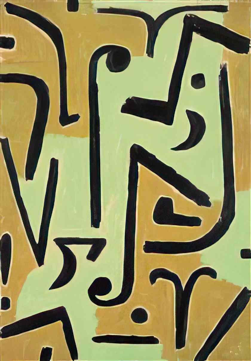 Paul Klee halme 1940 Art A4 Photo Print