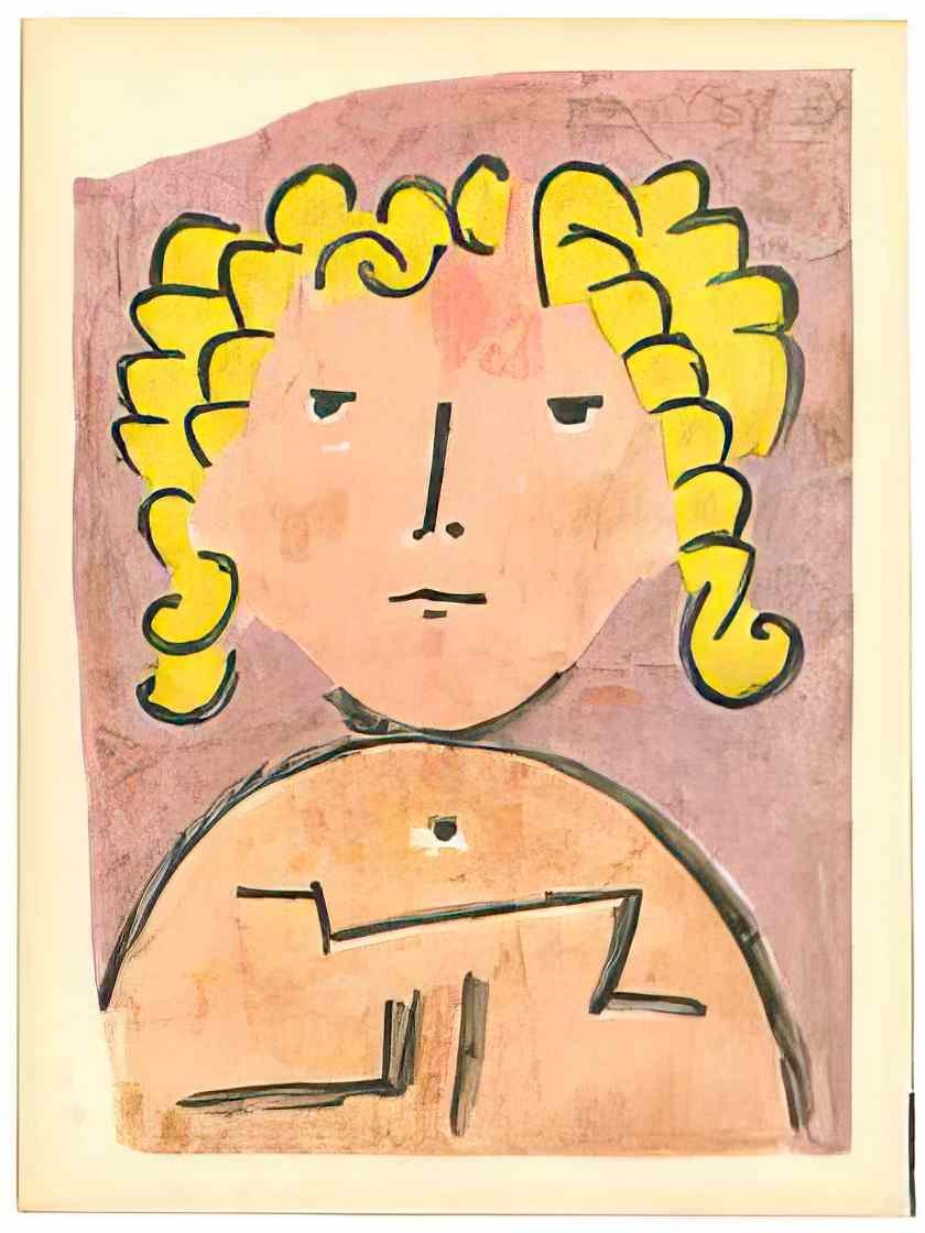 Paul Klee head of a child 1939 Art A4 Photo Print