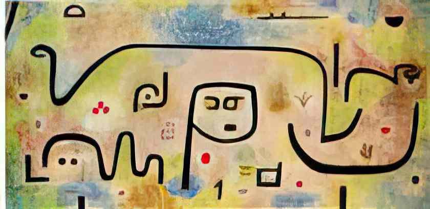 Paul Klee insula dulcamara 1921 Art A4 Photo Print