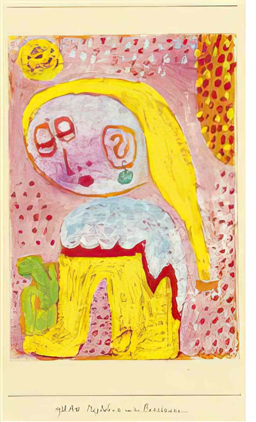 Paul Klee magdalena before the conversion 1938 Art A4 Photo Print