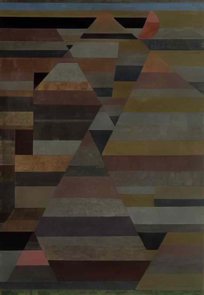 Paul Klee necropolis 1929 Art A4 Photo Print