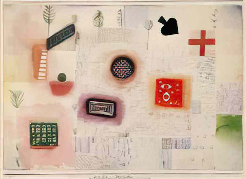 Paul Klee place signs 1926 Art A4 Photo Print