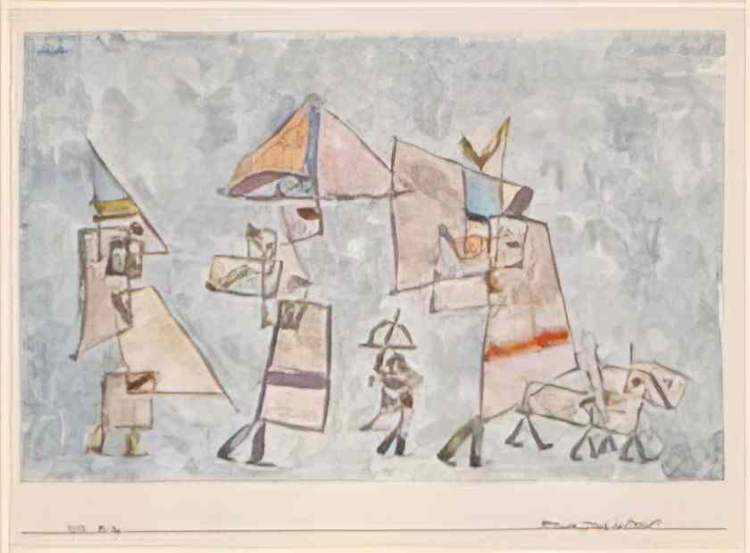 Paul Klee promenade in the orient 1932 Art A4 Photo Print