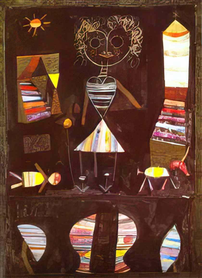 Paul Klee puppet theater 1923 Art A4 Photo Print
