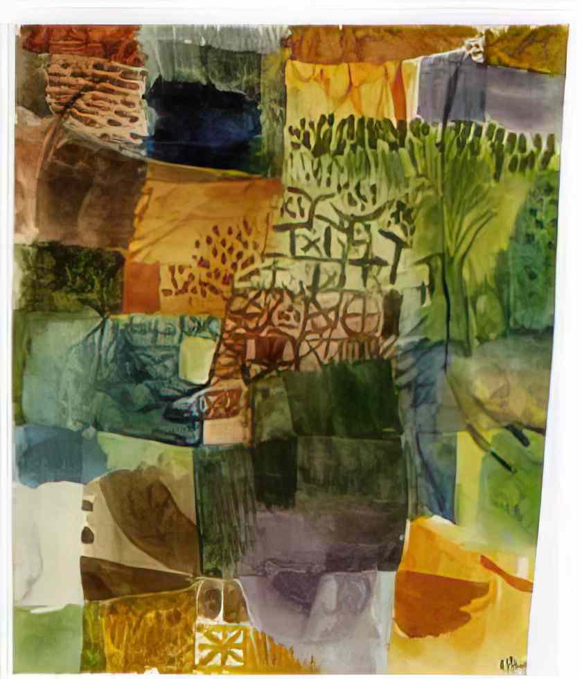 Paul Klee remembrance of a garden 1914 Art A4 Photo Print