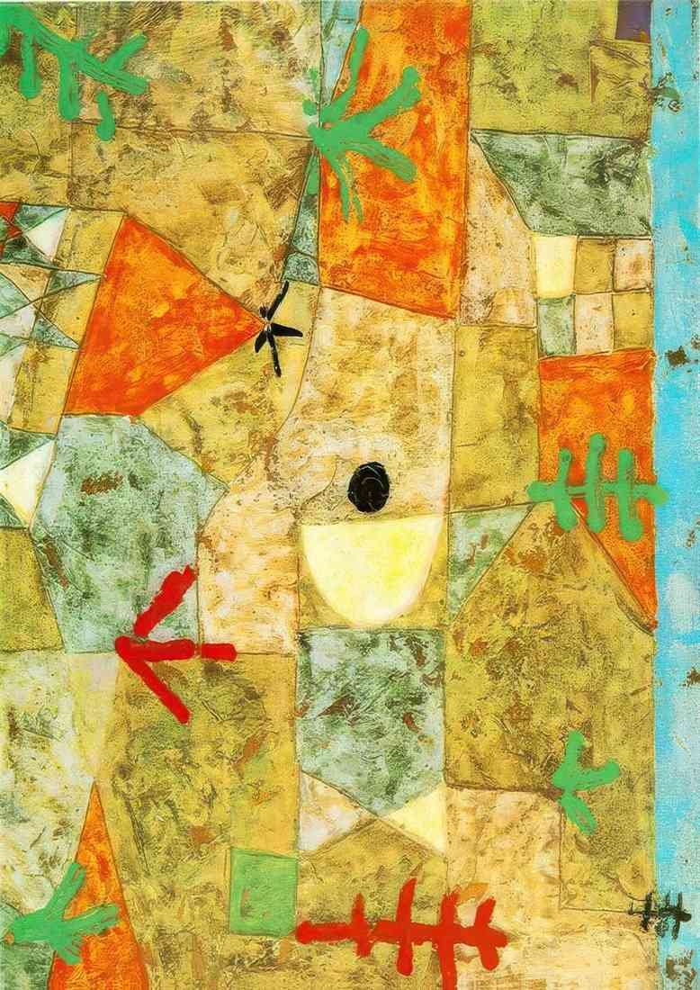 Paul Klee southern gardens 1921 A4 Photo Print