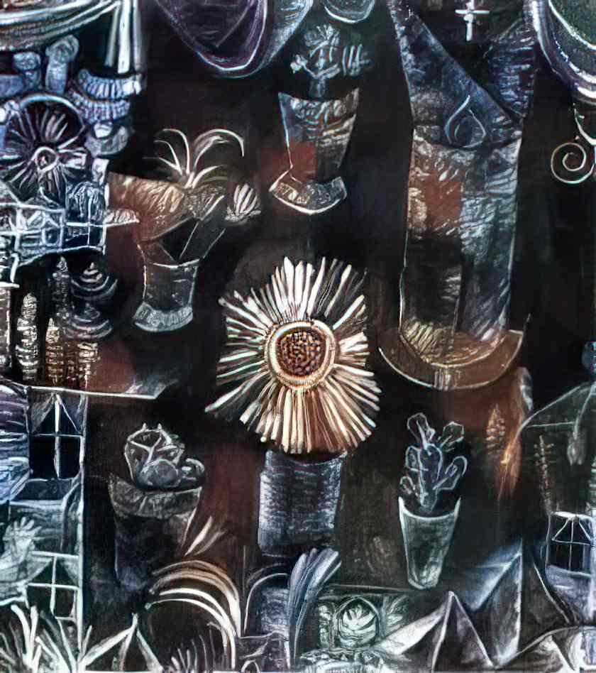 Paul Klee still life with thistle bloom 1919 Art A4 Photo Print