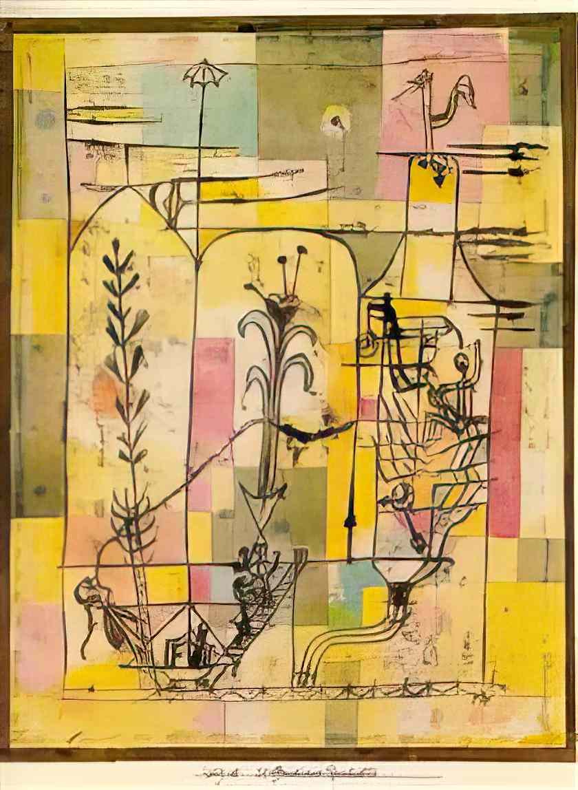 Paul Klee tale of hoffmann 1925 Art A4 Photo Print