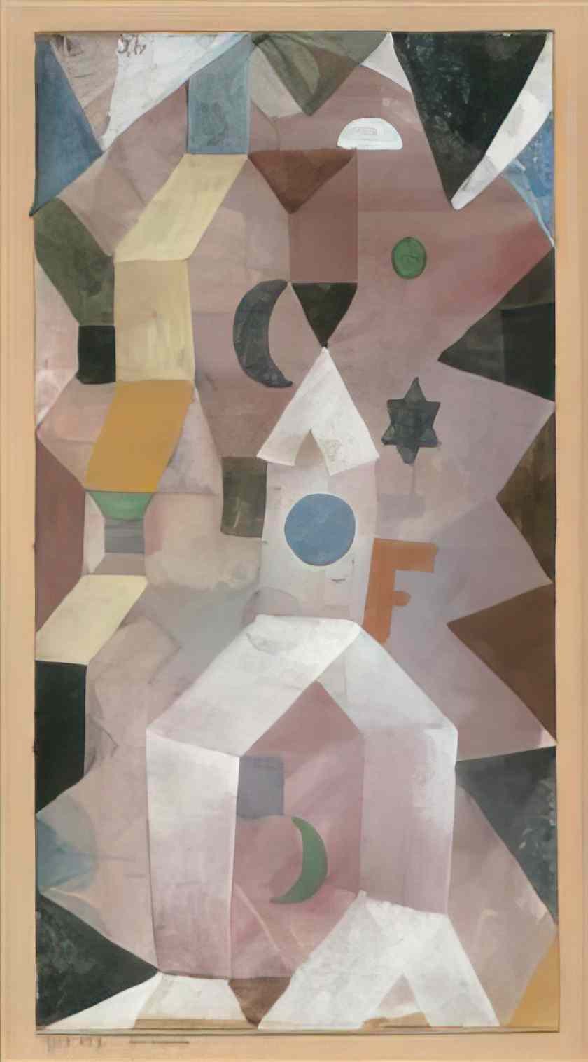 Paul Klee the chapel 1917 Art A4 Photo Print