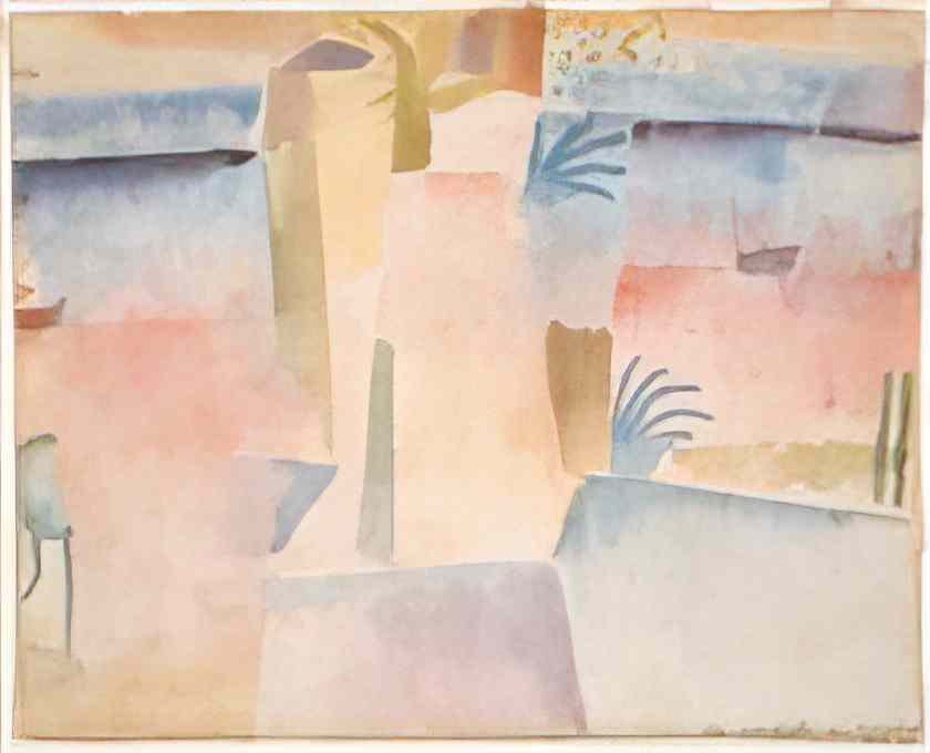 Paul Klee view towards the port of hammamet 1914 Art A4 Photo Print