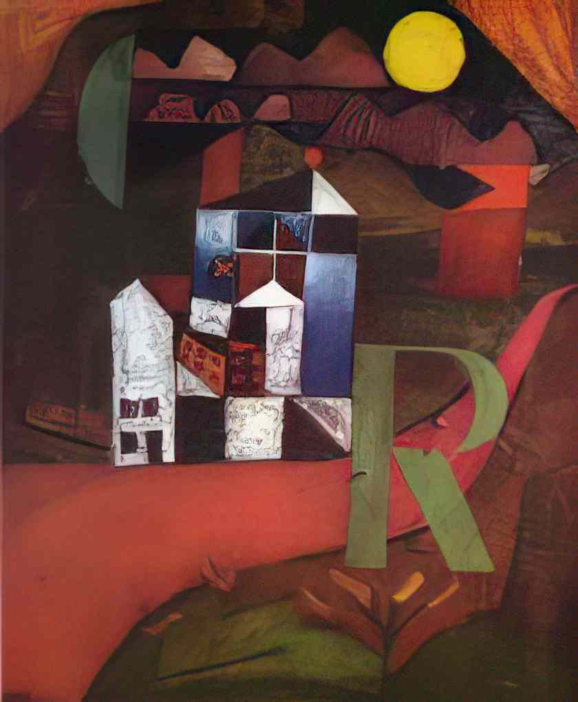 Paul Klee villa r 19192 Art A4 Photo Print