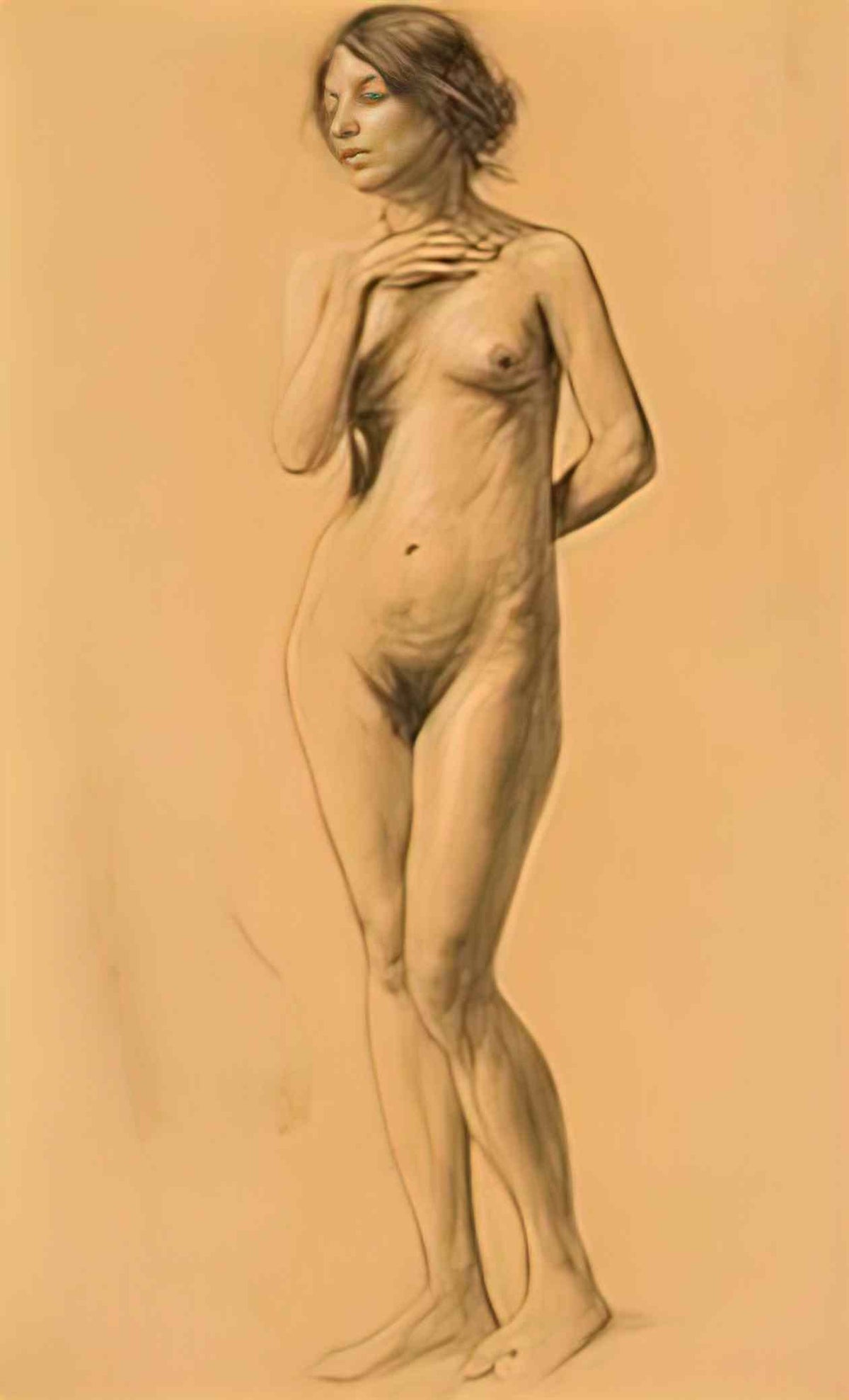 Paul Mathiopoulos female nude Art A4 Photo Print