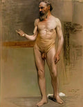 Paul Mathiopoulos male nude 1898 Art A4 Photo Print