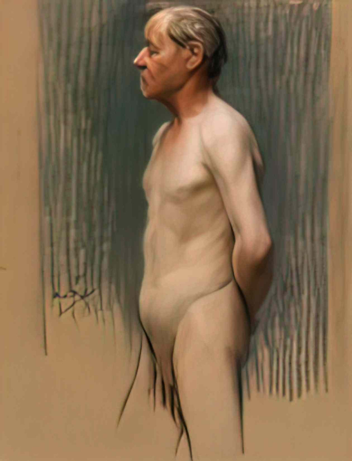 Paul Mathiopoulos nude standing Art A4 Photo Print