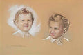 Paul Mathiopoulos portrait of a child Art A4 Photo Print