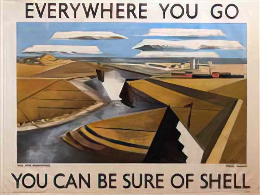 Paul Nash advertising poster for shell 1932 (2) Art A4 Photo Print