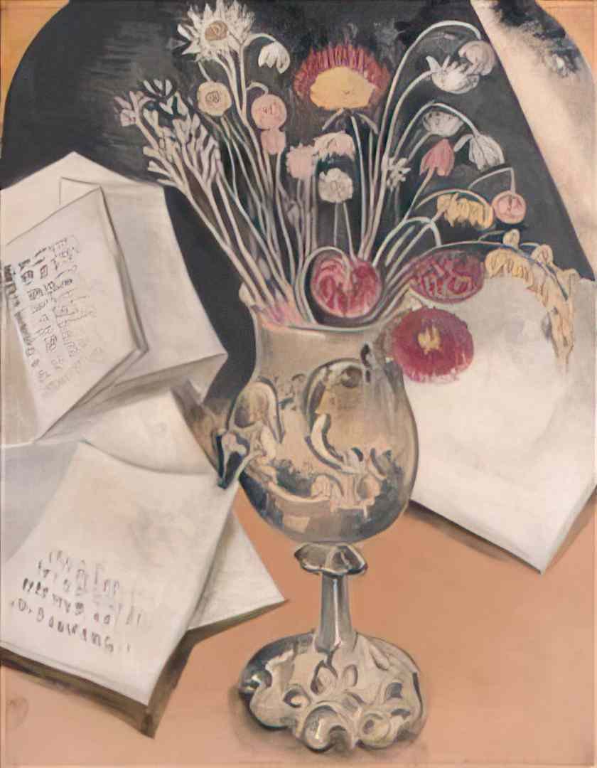 Paul Nash bouquet 1930 (2) Art A4 Photo Print