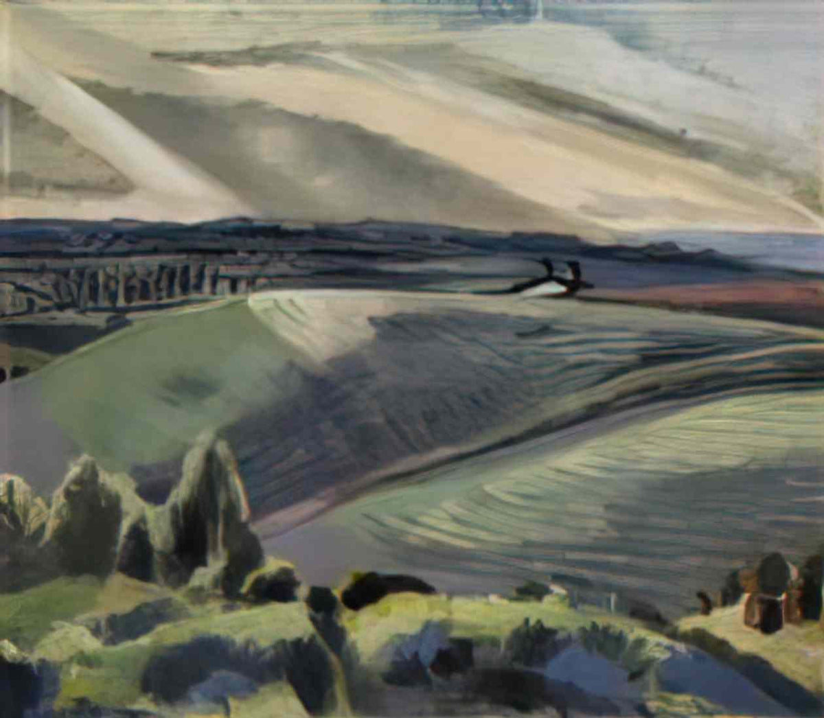 Paul Nash cotswold hills 20 Art A4 Photo Print