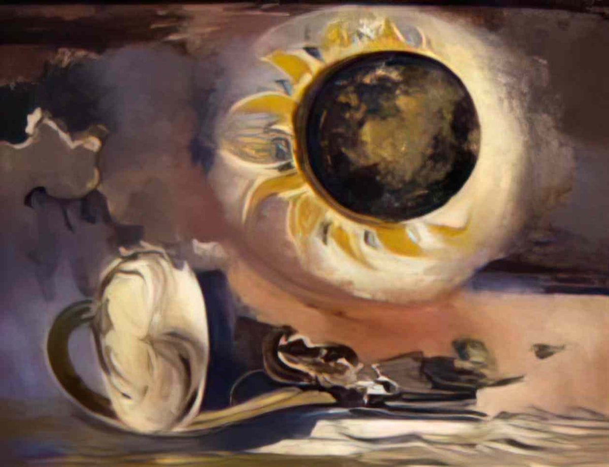 Paul Nash eclipse of the sunflower Art A4 Photo Print