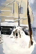 Paul Nash grotto in the snow 39 (2) Art A4 Photo Print
