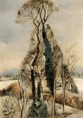 Paul Nash iver heath buckinghamshire snow Art A4 Photo Print