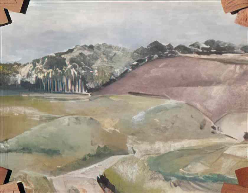 Paul Nash landscape verso 1939 (2) Art A4 Photo Print
