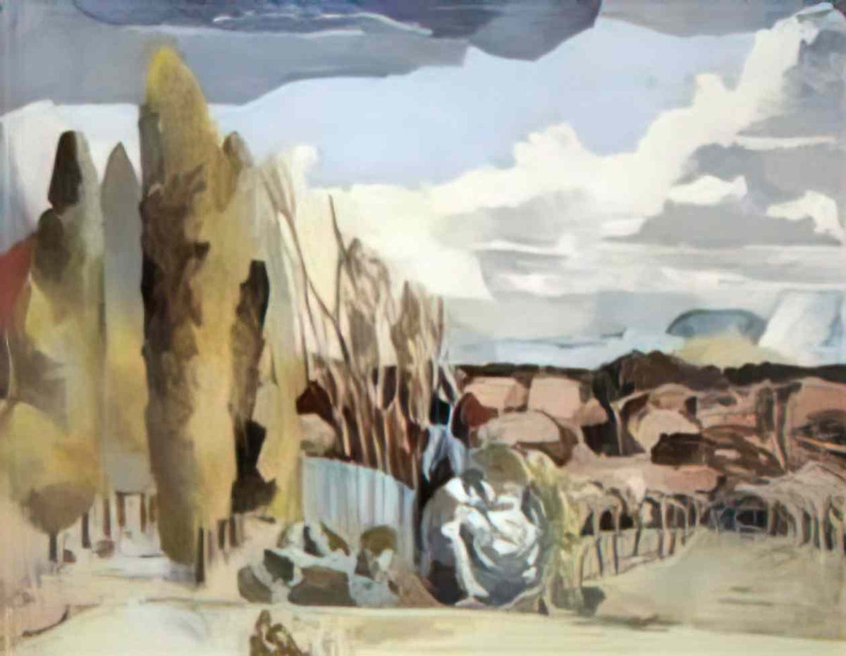 Paul Nash march landscape 1944 Art A4 Photo Print