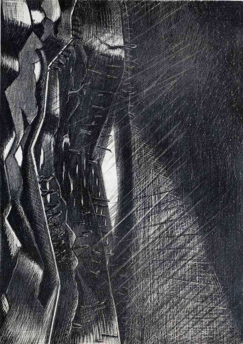 Paul Nash rain lake zillebeke CROP A4 Photo Print