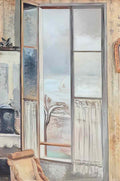 Paul Nash riviera window cros de cagnes (2) Art A4 Photo Print