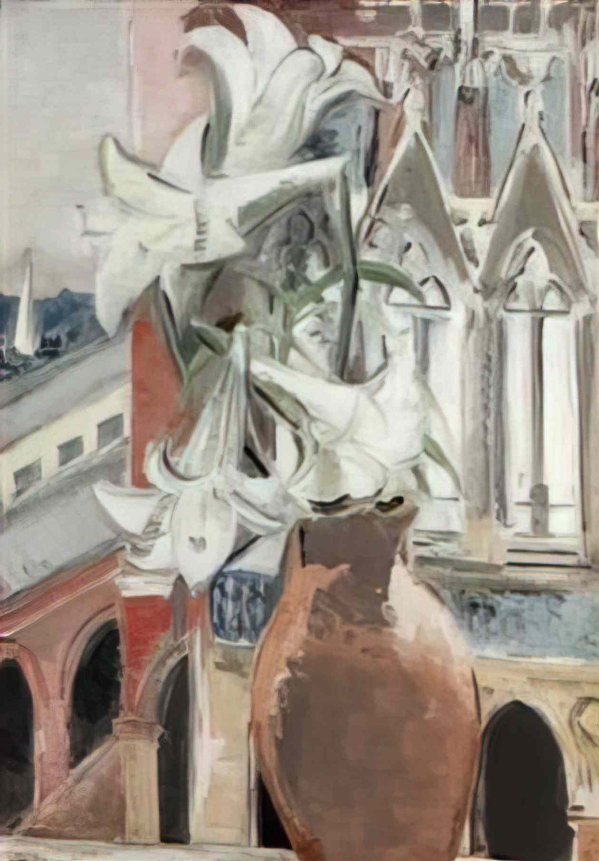 Paul Nash st pancras lilies Art A4 Photo Print