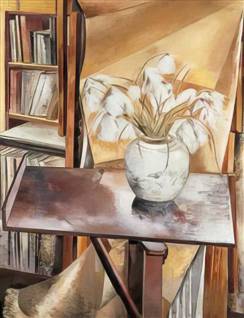 Paul Nash still life with bog cotton (2) Art A4 Photo Print