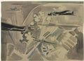 Paul Nash target area whitley bombers over berlin 1940 Art A4 Photo Print