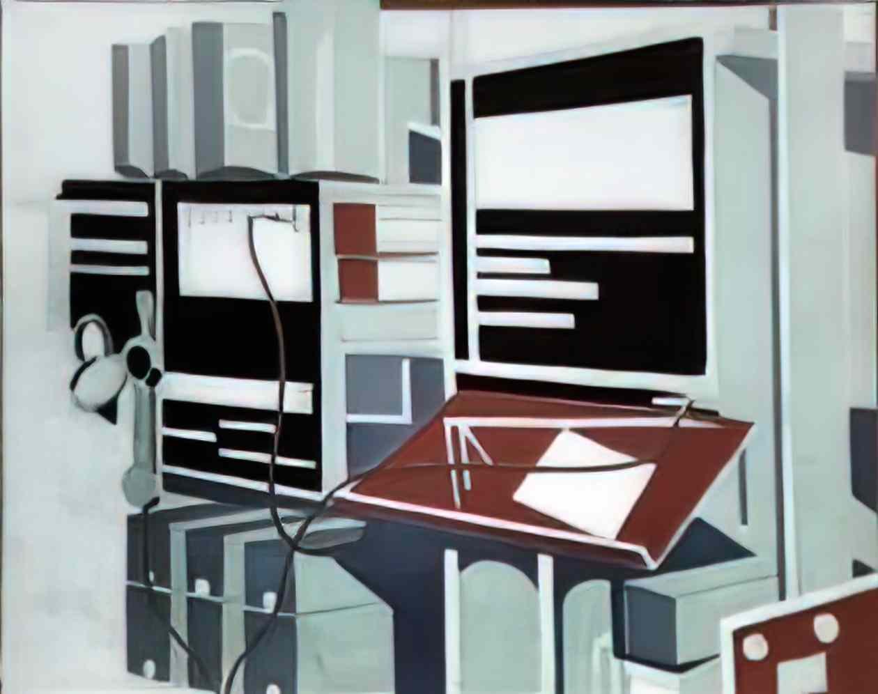 Paul Nash telecommunications 1 Art A4 Photo Print