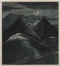 Paul Nash the pyramids in the sea 12 Art A4 Photo Print