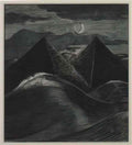 Paul Nash the pyramids in the sea 12 (2) Art A4 Photo Print