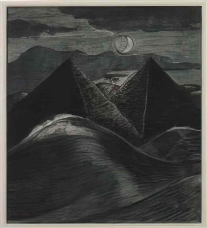 Paul Nash the pyramids in the sea 12 (2) Art A4 Photo Print