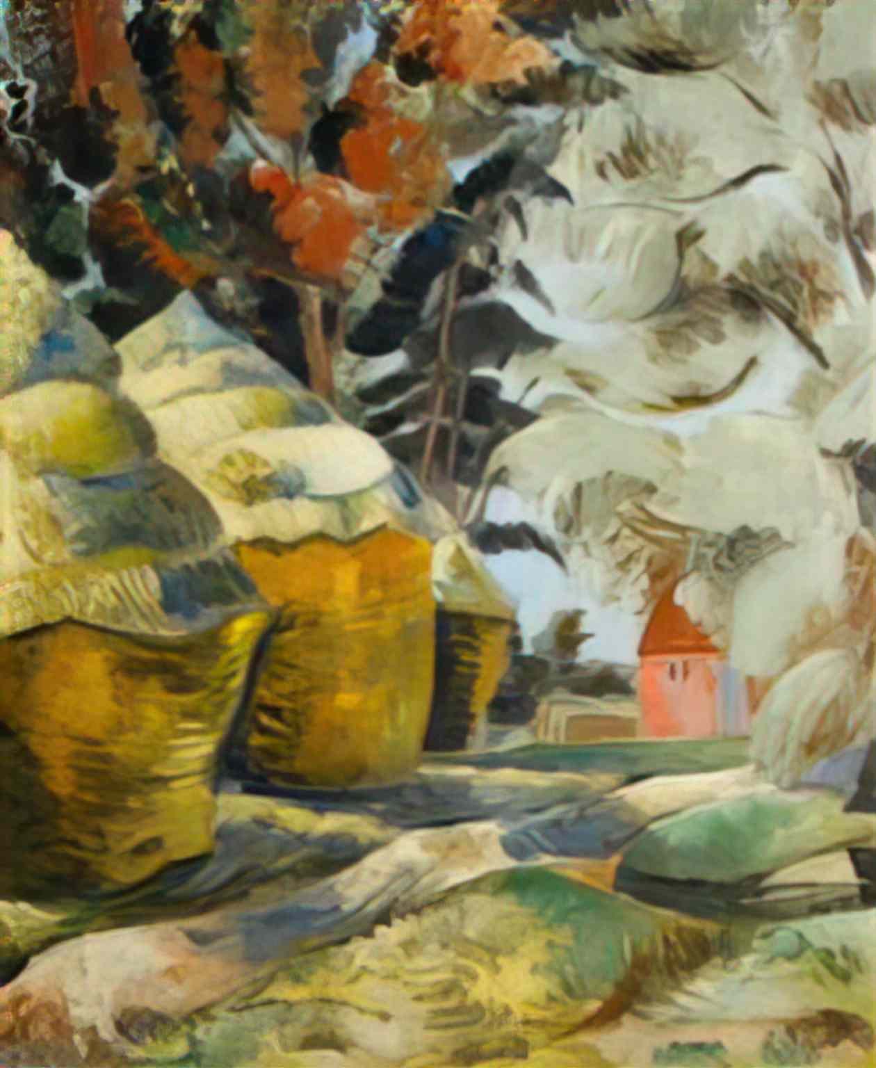 Paul Nash the stackyard 25 Art A4 Photo Print