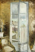 Paul Nash through a window riviera 27 Art A4 Photo Print
