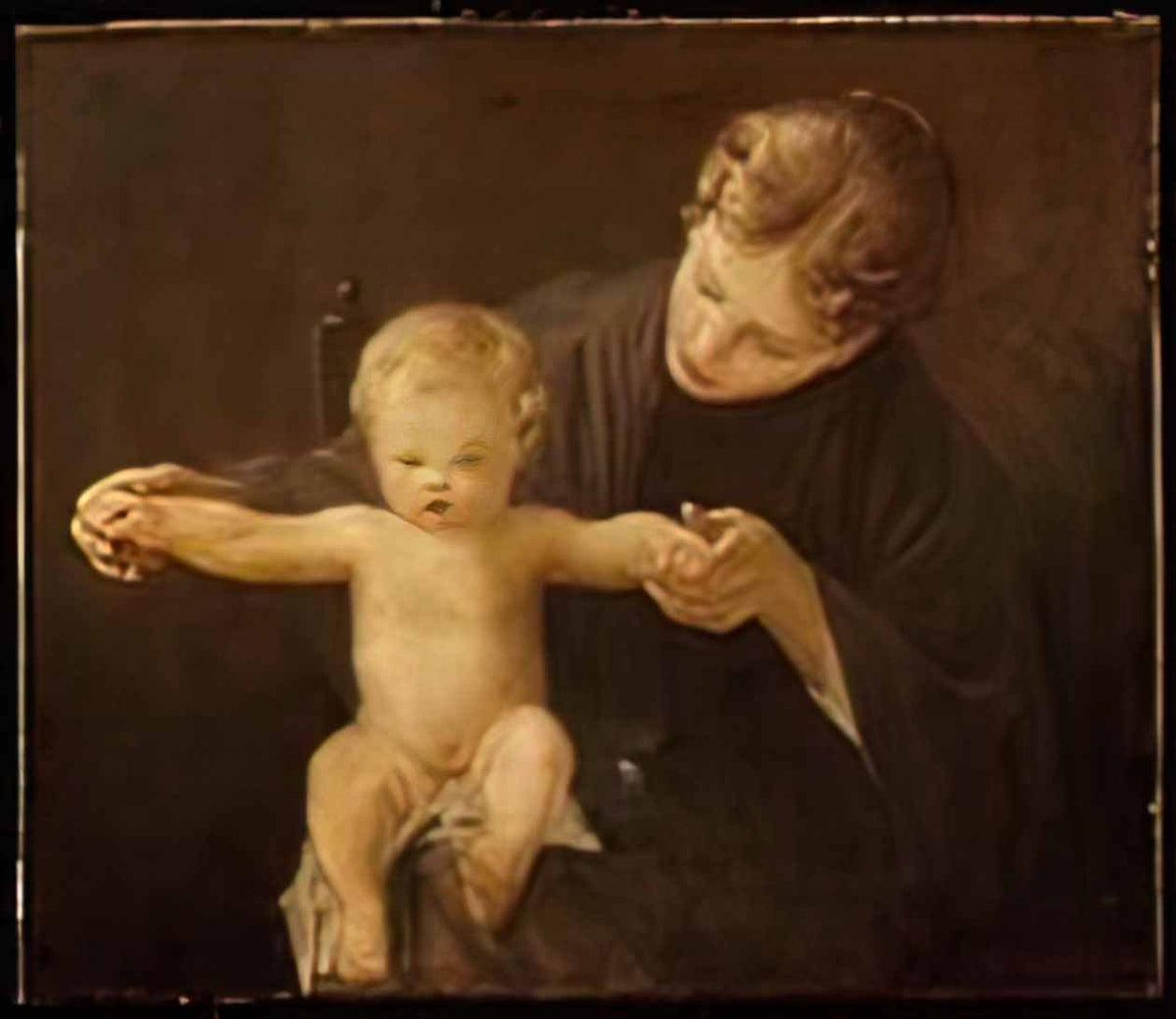 Paul Peel mother and child 1888 Art A4 Photo Print