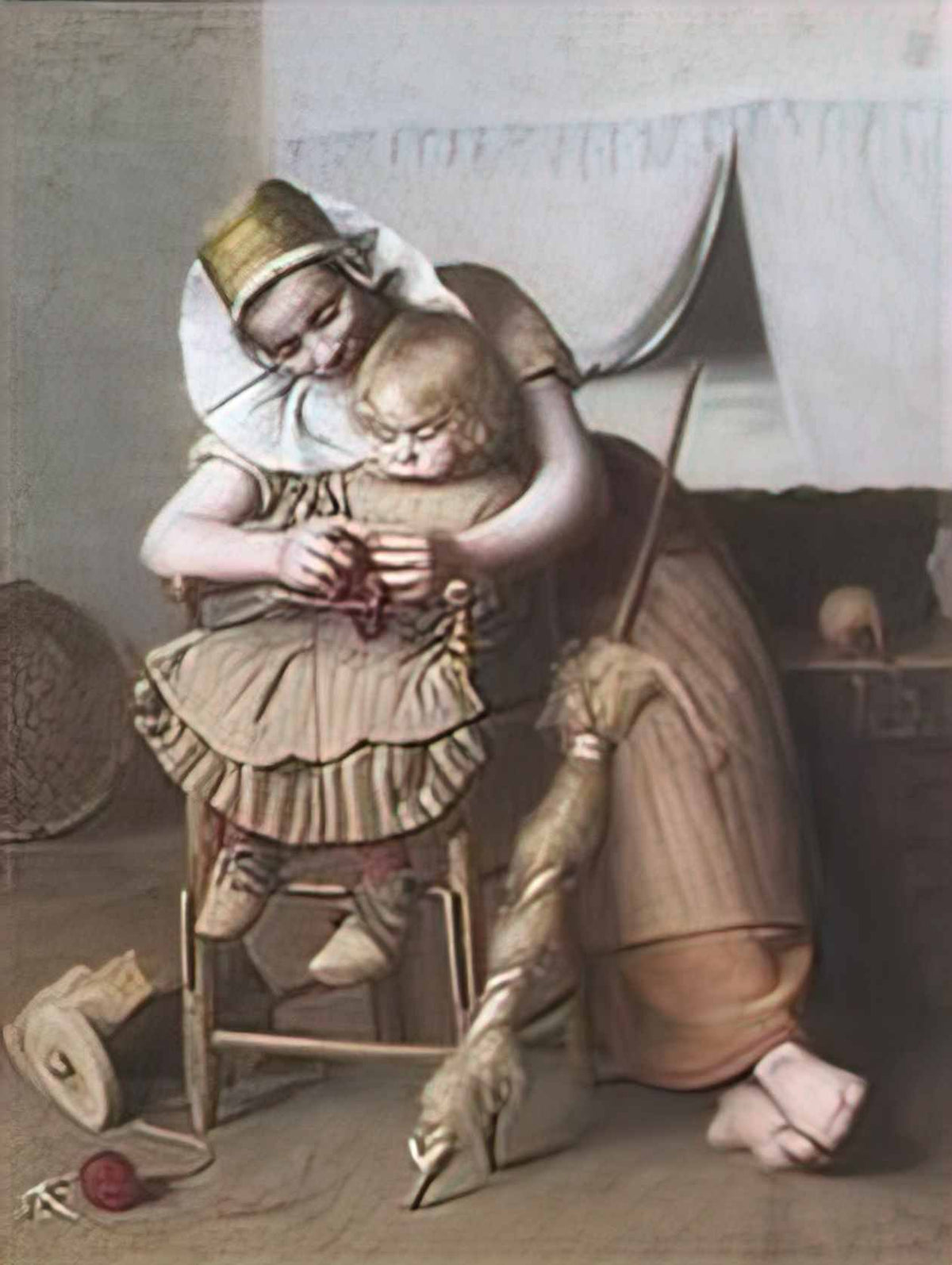 Paul Peel mothers help 1883 Art A4 Photo Print