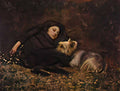 Paul Peel nap time also known as young girl with terrier Art A4 Photo Print