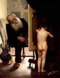 Paul Peel the modest model 1889 Art A4 Photo Print