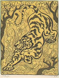 Paul Ranson tiger in the jungle met dp838452 Art A4 Photo Print