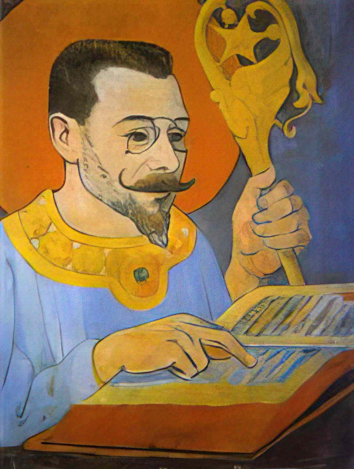 Paul Serusier portrait of paul ranson dressed as a prophet 1890 Art A4 Photo Print