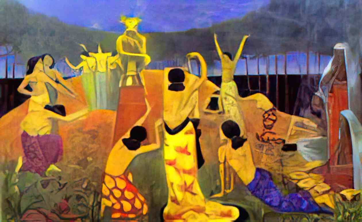 Paul Serusier the daughters of pelichtim 1908 Art A4 Photo Print