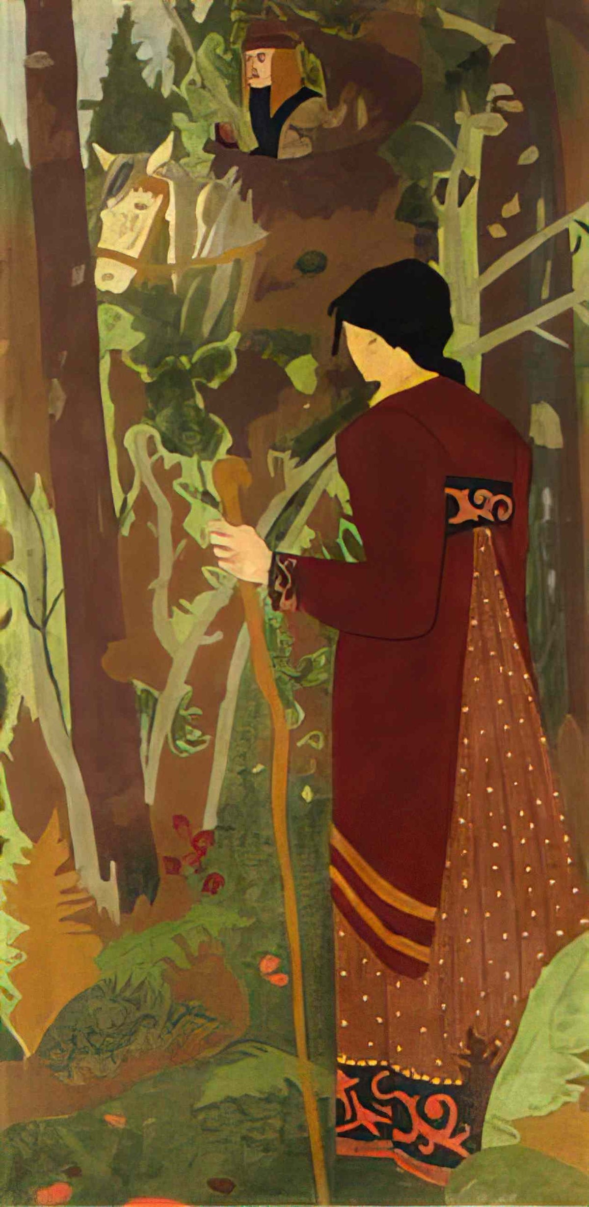 Paul Serusier the fairy and the knight 1912 Art A4 Photo Print