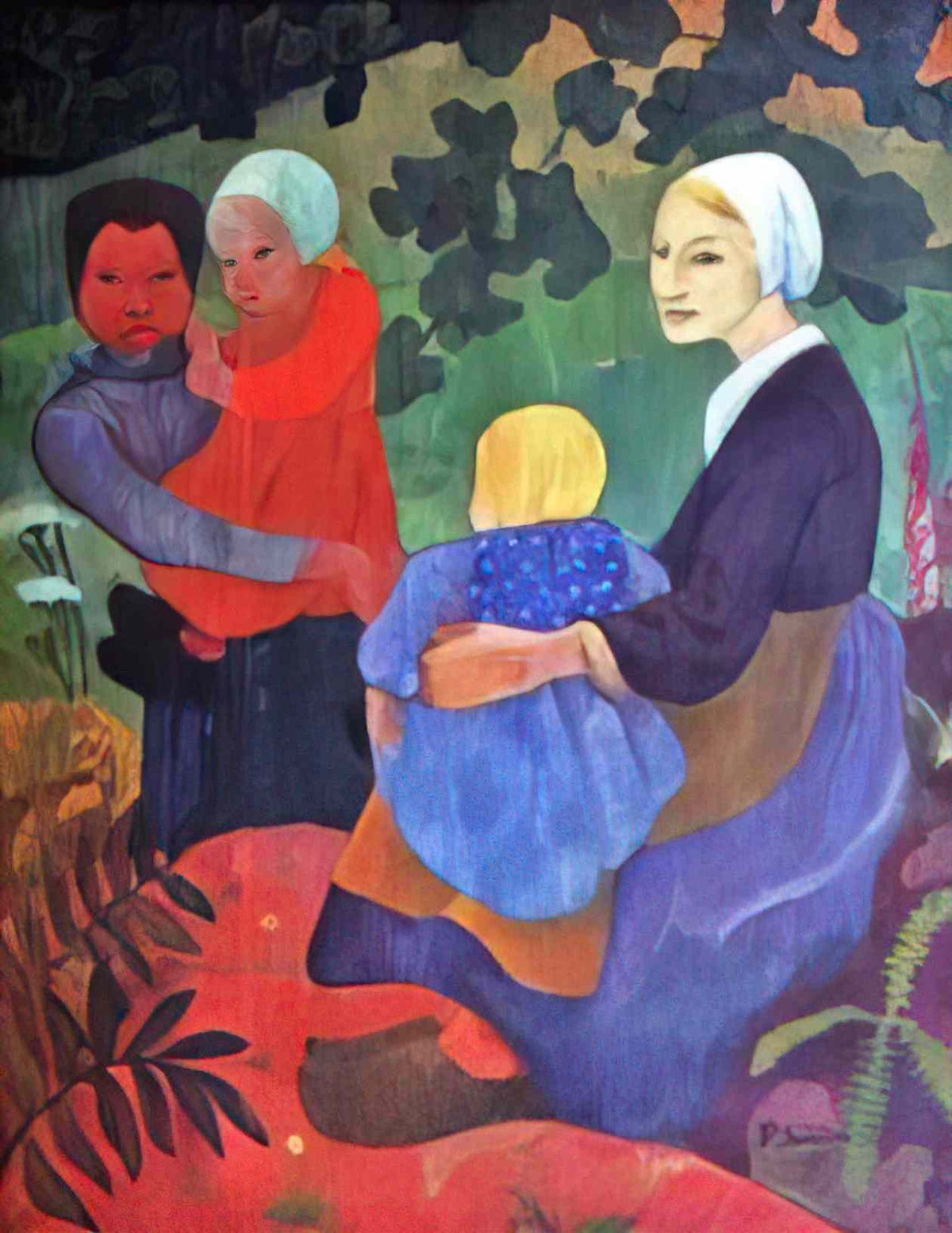 Paul Serusier the young mothers 1891 Art A4 Photo Print