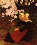 Paul Serusier two breton women under a flowering apple tree 1890 Art A4 Photo Print