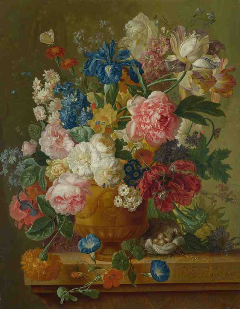 Paulus Theodorus van Brussel Flowers in a Vase A4 Photo Print